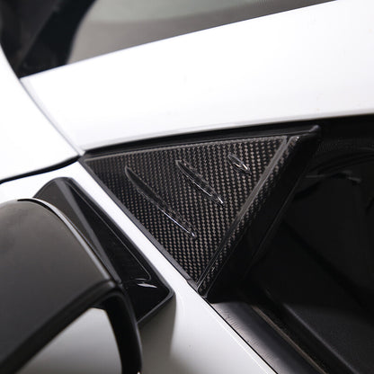Real Carbon fiber anti-wind buffeting deflector For Corvette C8 Stingray Z06 Z51 8