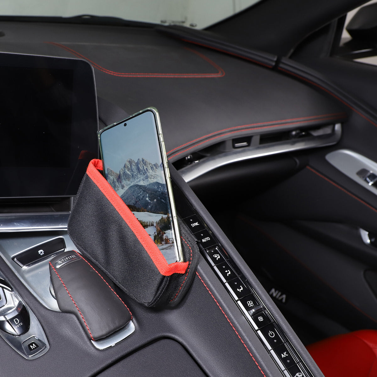 Front & Rear Center Console Storage Bag Tray For Corvette C8 2020+ - Variants 6-10 23