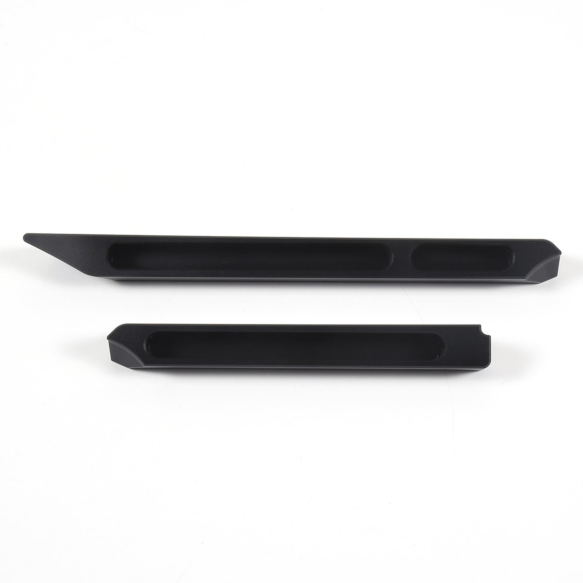 Black Aluminum Center Console Lower Storage Strip Trim For Porsche Taycan 19+ 4