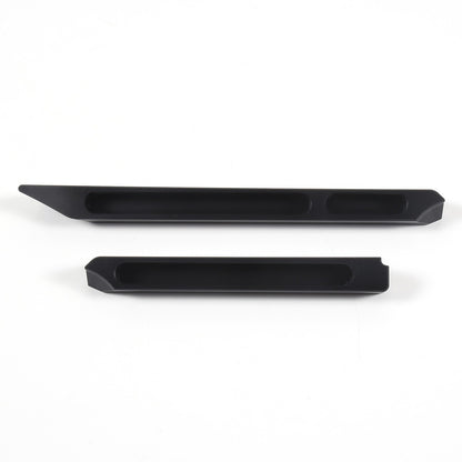 Black Aluminum Center Console Lower Storage Strip Trim For Porsche Taycan 19+ 4
