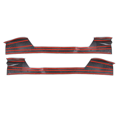 Black TPE Exterior Car Entry Guards Door Sill Cover Trim For Corvette C8 2020-26 7
