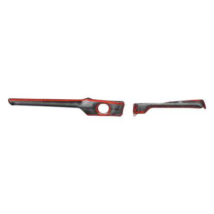 Real Carbon Fiber Center Console Ignition Button Trim For Corvette C8 2026+ 11