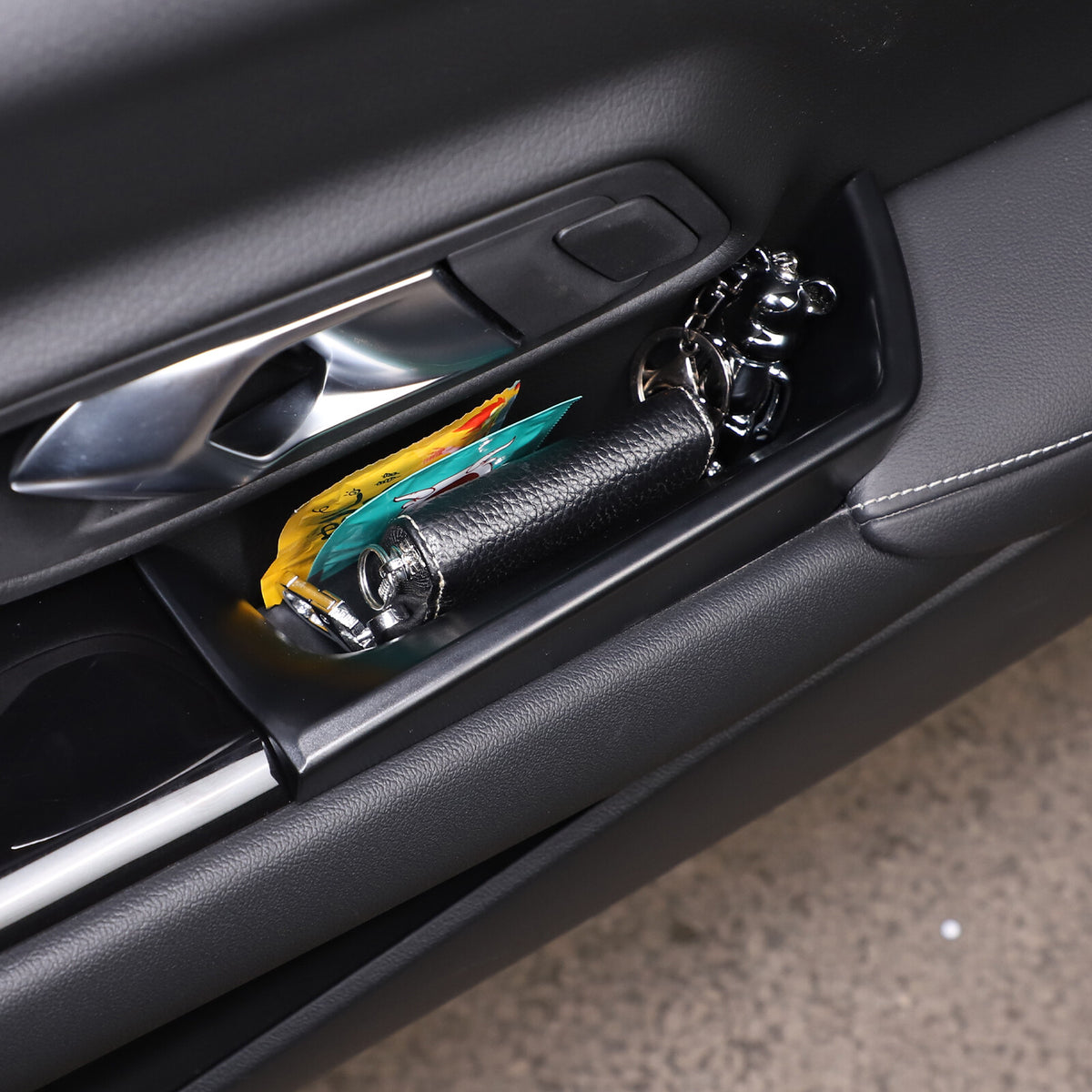 For Toyota Supra 2019-2024 Door Storage Storage Box ABS Black (Fits Supra) 14