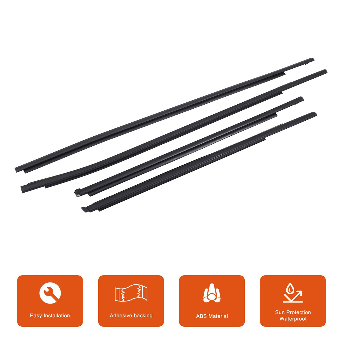 Replacement Window Belt Molding Weatherstrip Seal Trim For Toyota Hilux 2016-20 19