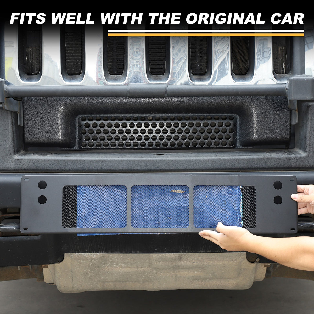 Replacement Carbon Steel Front Lower Grille Bug Screen For Hummer H2 2003-09 US 3