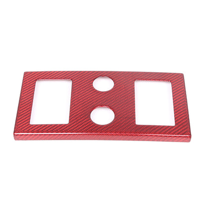 Red Carbon Fiber center Gear Shifter Panel Cover For Range Rover Vogue 2023-24 6