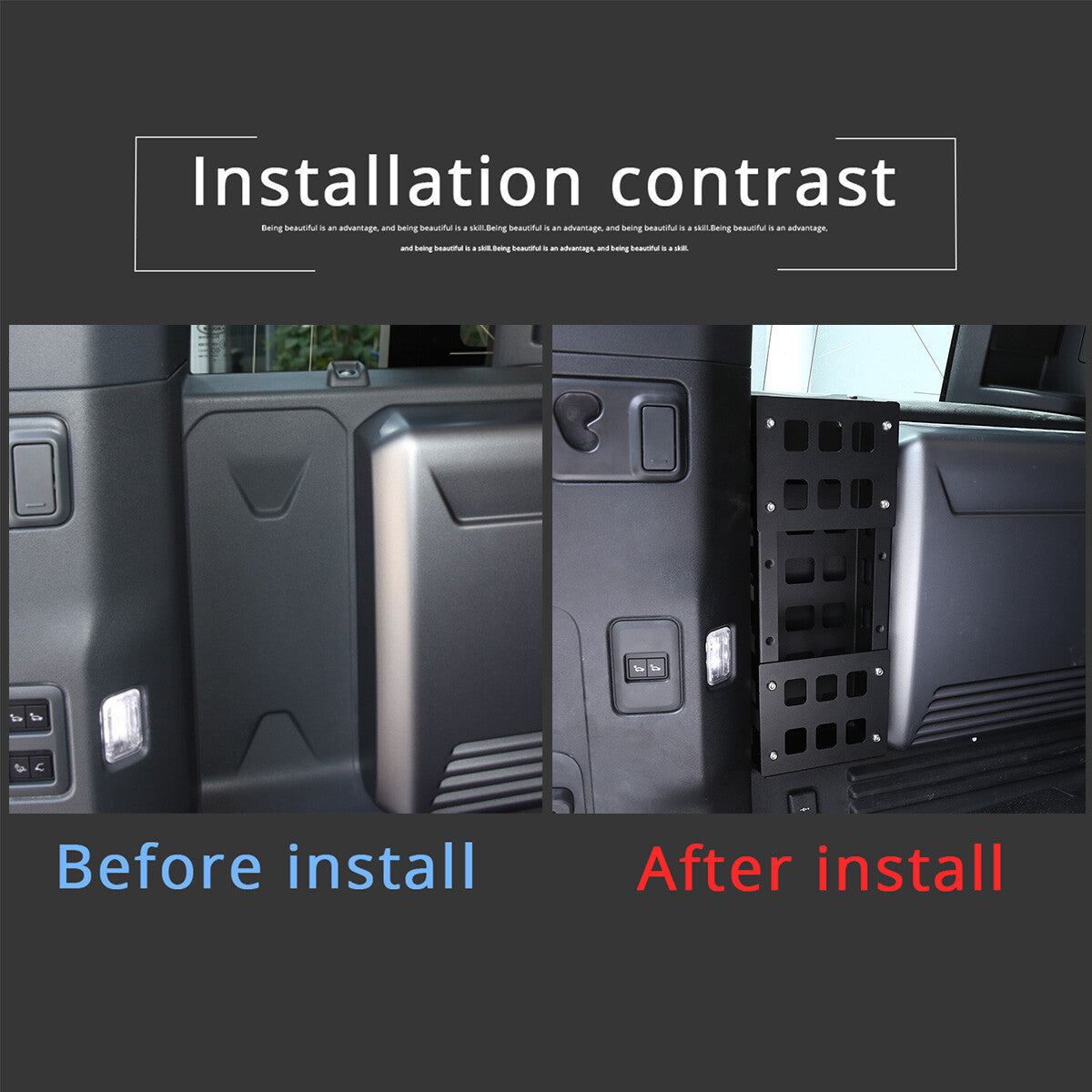 Aluminum Alloy Car Trunk Storage Basket For Land Rover Defender 110 2020-2022 4