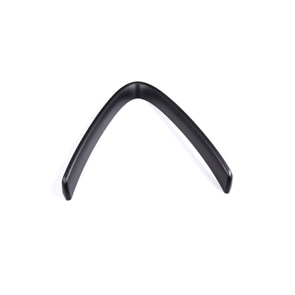 Matte Black Front Grille V Shape Cover+Logo Ring Trim for Alfa Romeo Giulia 17+ 8