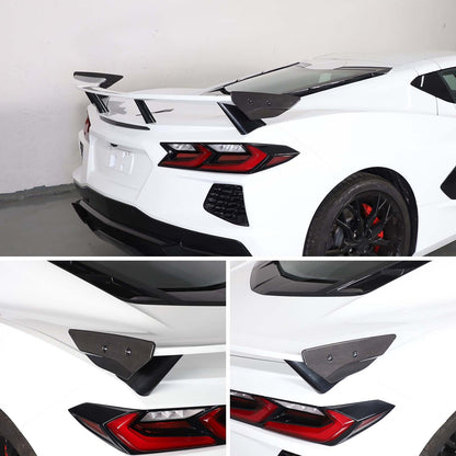 Real Carbon Fiber Replacement Rear Tail Trunk Lid Cover For Corvette C8 20+ US 12