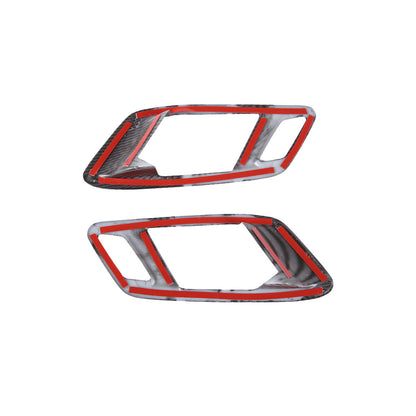 4pcs Carbon Fiber ABS Window Lift & Door handle Cover Trim For Supra A90 19-24 11