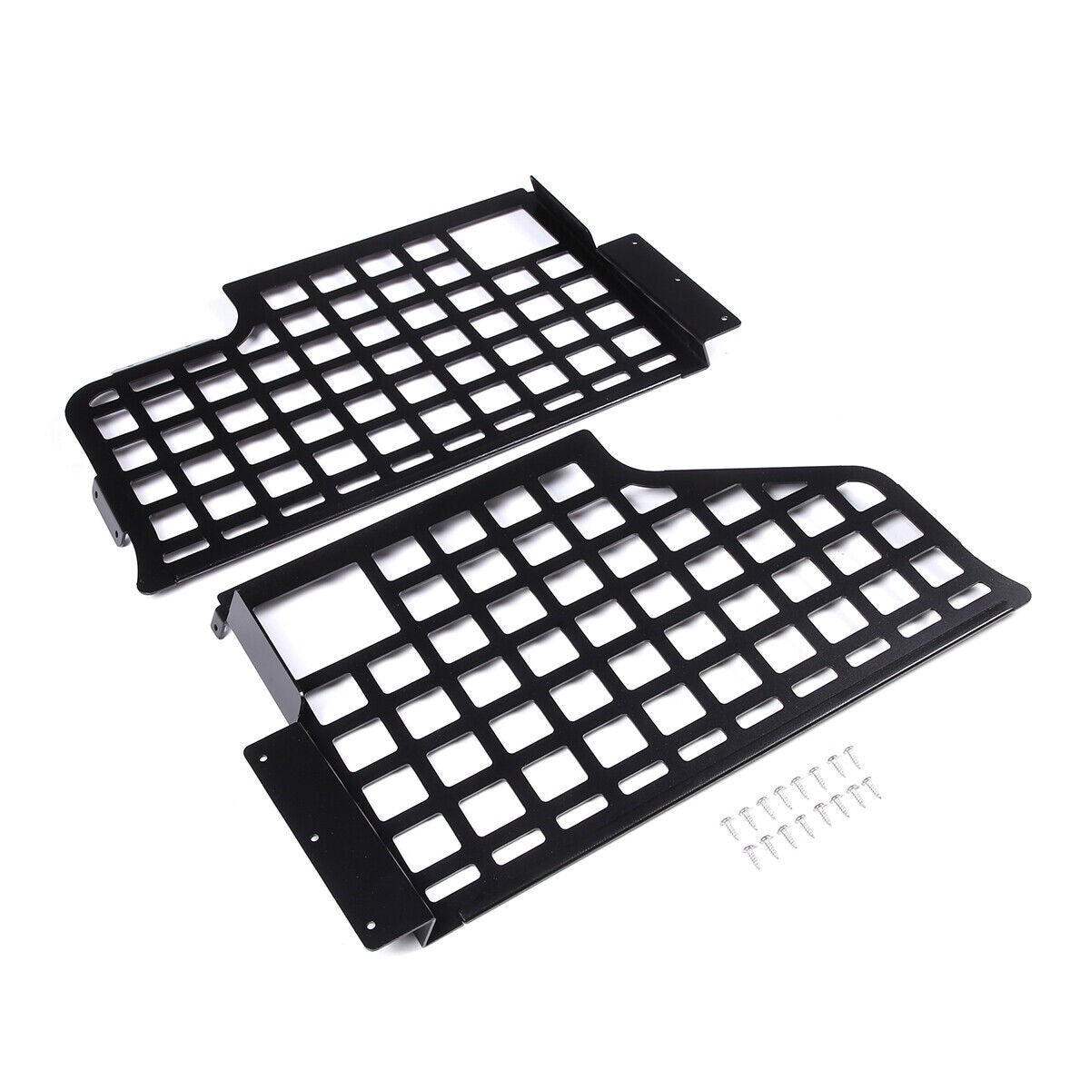 Alloy Rear Trunk Side Storage Baffle Molle Panel For LR Freelander 2 2007-2015 7