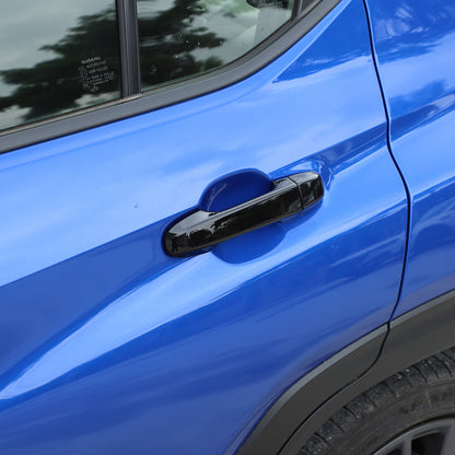 Glossy Piano Black Exterior Door Handle Window Louver Trim For Subaru WRX 22-25 43