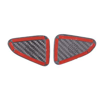 Real Carbon Car Door Panel Tweeter Trim Mesh Cover For Corvette C8 Z06 20-26 US 10