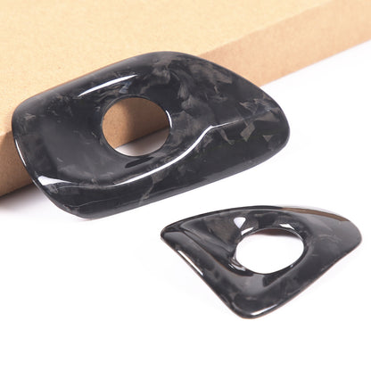 Forged Real Carbon Fiber Full Interior Set Decor Cover Trim Kit for Corvette C6 56