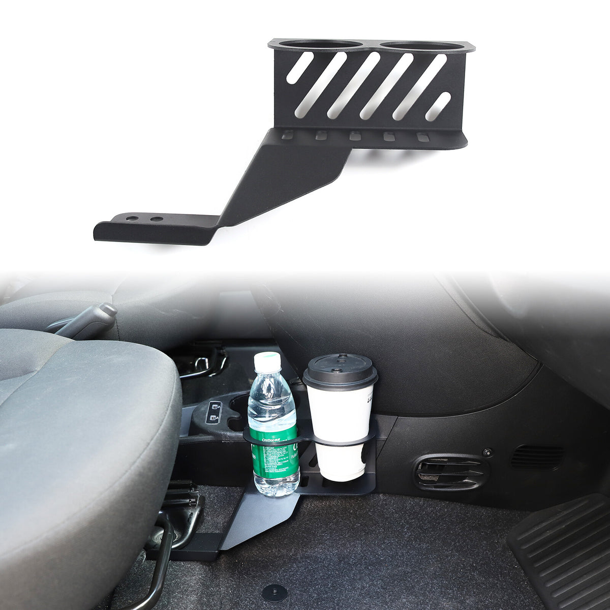 Alloy Passenger Seat Expansion Cup Holder For Fiat 500 Abarth 595 695 16+ US 2