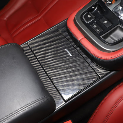 Real Carbon Fiber Interior Center Console Panel Trim For Jaguar F-TYPE 2013-24 9