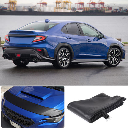 PU Leather Hood Sands Stone Guard Protective Cover For Subaru WRX VB 2022-2024 10