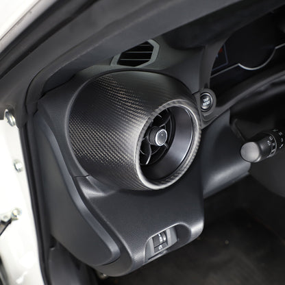 Matte Carbon Fiber Dashboard Side Air Outlet Vent Cover Trim For Subaru BRZ 2022 8