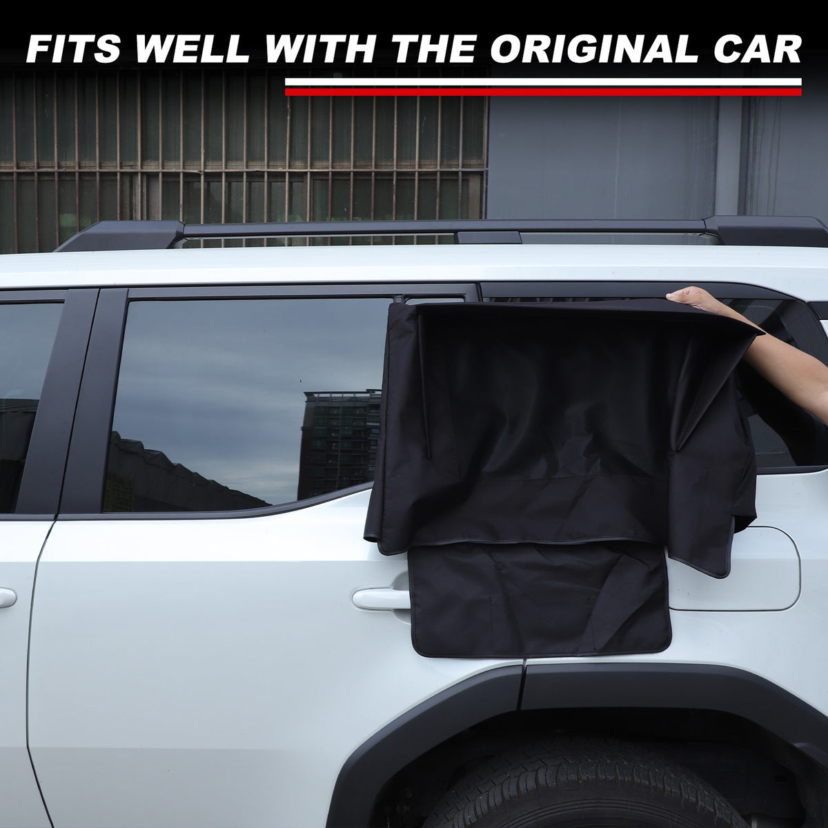 Rear Door Window Shade Trim Cover For Toyota Land Cruiser LC250 24+ 7