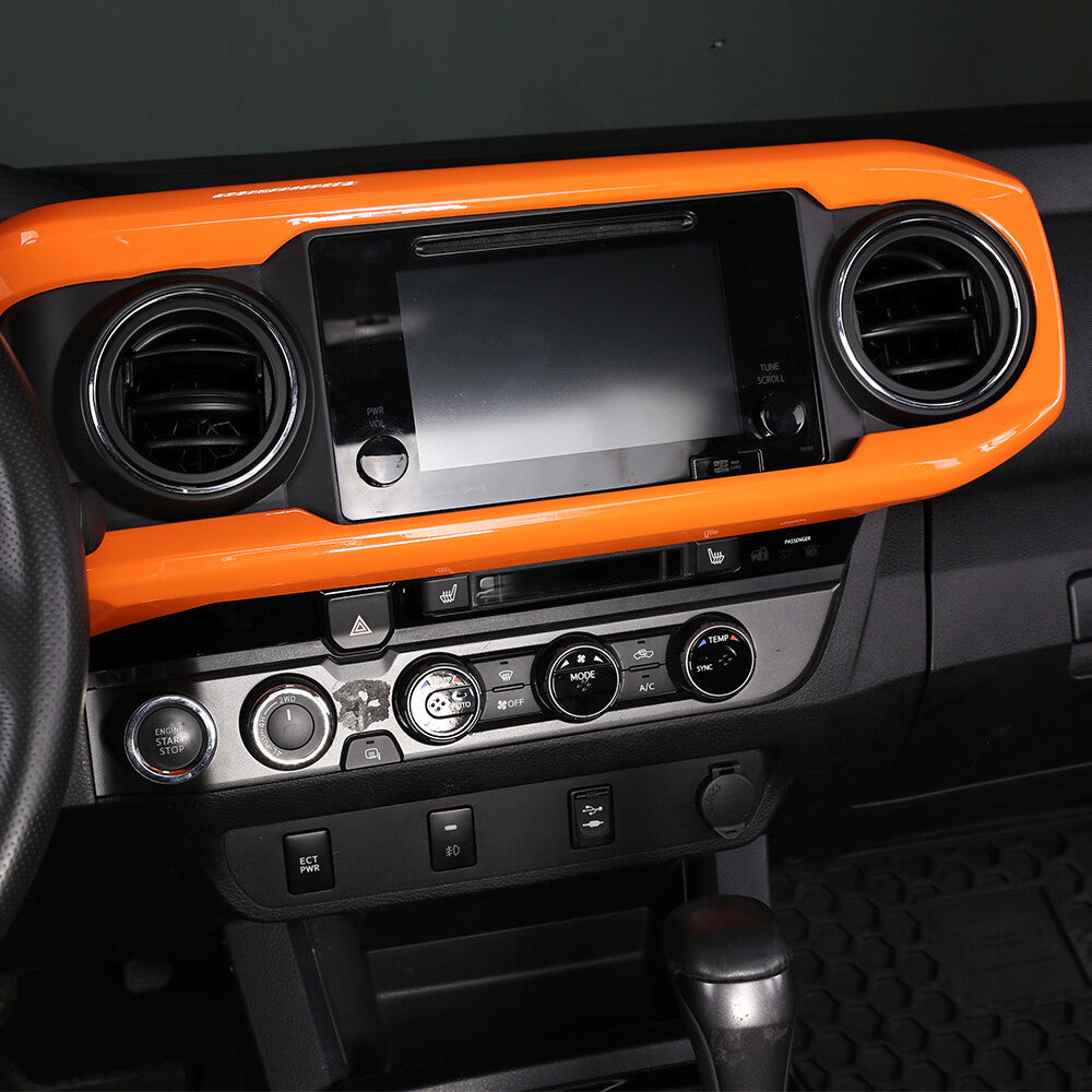 Orange ABS Dashboard Instrument Panel Trim For Toyota Tacoma 2016-2022 5