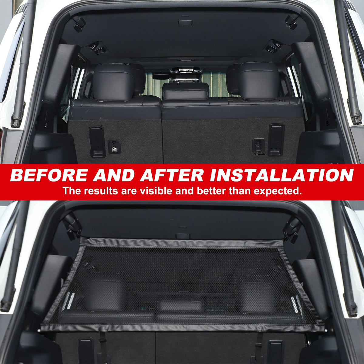 Trunk Safety Isolation Protection Net For Toyota Land Cruiser LC250 Prado 2024+ 6