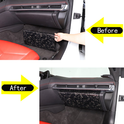 Forged Carbon Fiber Glove Box Trim Panel Cover Fit For Corvette C8 2020-2026 9