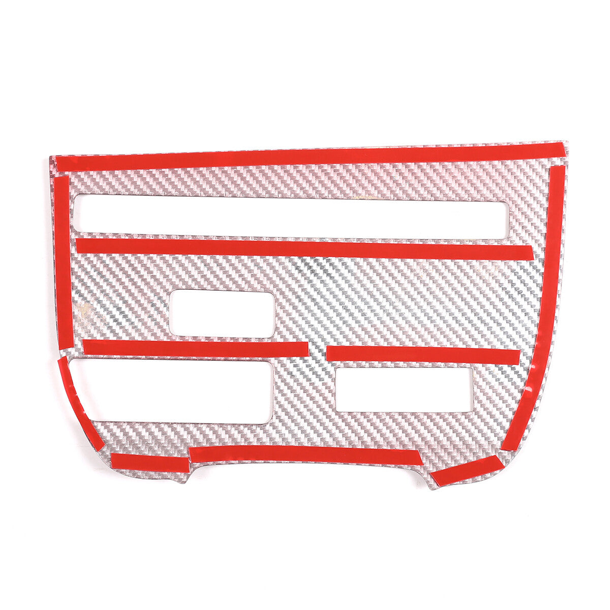 Red Real Carbon Fiber Interior Center Trim Cover Kit For Nissan GTR R35 2008-16 10