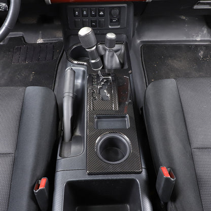 Carbon Style Gear Shift Water Cup Panel Cover Trim For Toyota FJ Cruiser 07-21 2