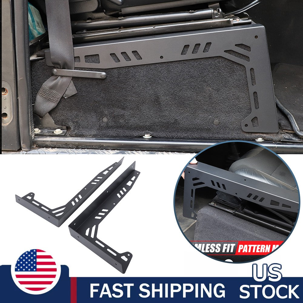 Black Seat Box Corner Carpet Mat Protector For Land Rover Defender L316 04-18 US 1