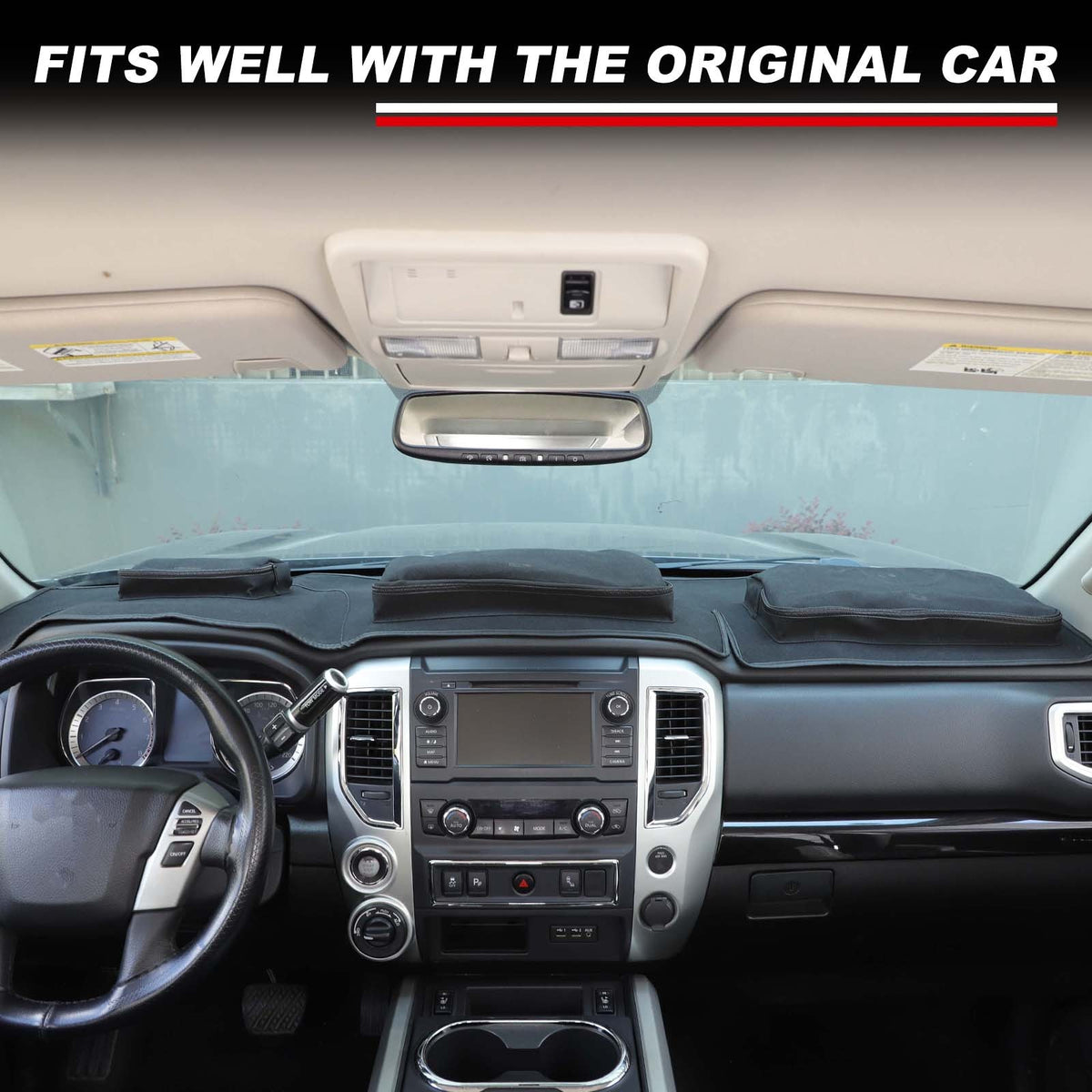 Interior Center Console Dashboard Storage Bag For Nissan Titan 2016-2023 US 7