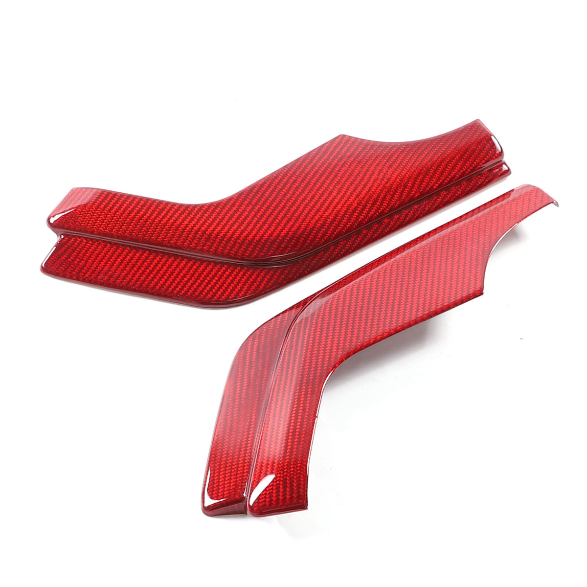 Red Real Carbon Fiber Full Interior Set Decor Trim Kit for Corvette C8 20-25 - Styles 51-55 57