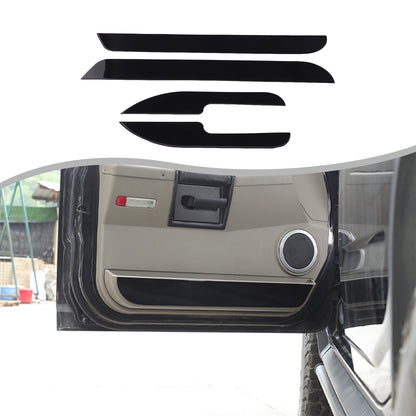 Piano Black Door Interior Anti-kick Panel Trim Sticker for Hummer H2 2003-2007 2