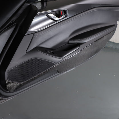 Soft Carbon Fiber Door Anti-Kick Panel Sticker For Mazda MX-5 Miata 16-23 9