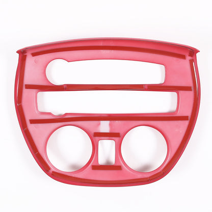 Red ABS Instrument AC Switch & CD Panel Cover Set For Mitsubishi ECLIPSE 2006-11 14