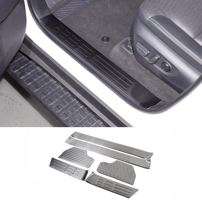 Black Interior Door Sill Guard Protector Cover For Toyota Land Cruiser LC250 US 4