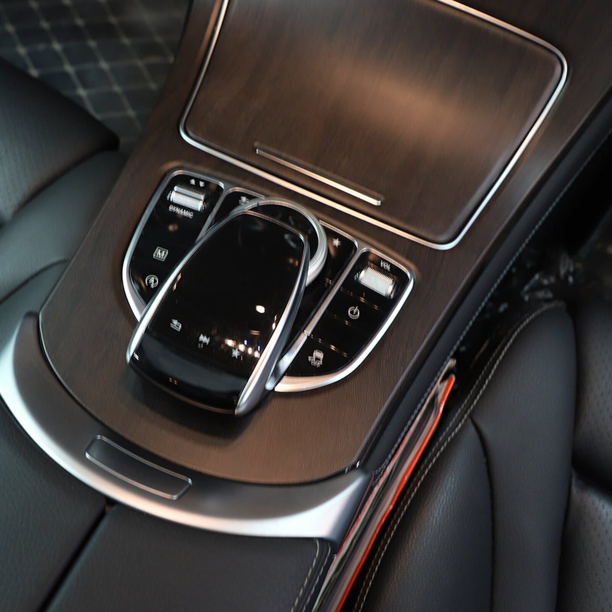 Wood Center Console Gear Panel Trim For Benz C GLC Class W205 X253 2015-2018 10