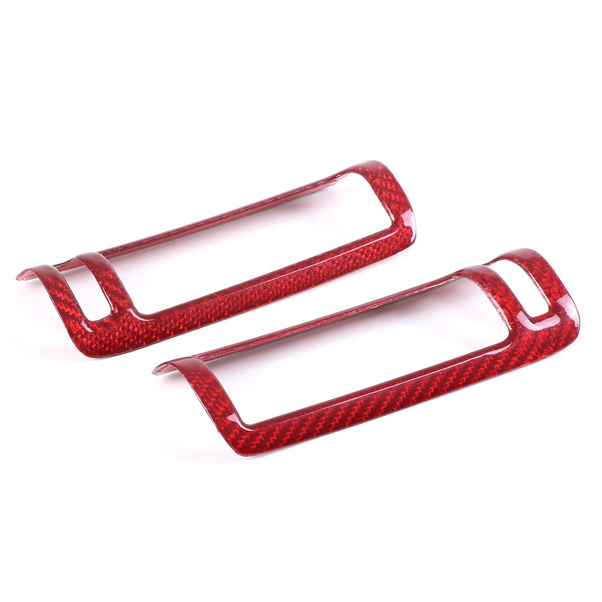 Red Carbon Fiber Car B Pillar Air Outlet Cover Trim For LAMBORGHINI URUS 18-23 6