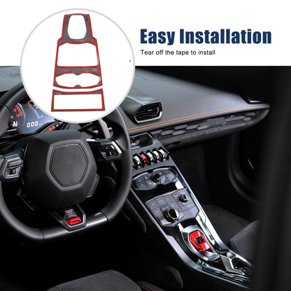 Real Carbon Fiber Center Multi Media Trim For Lamborghini Huracan 580/610 14-18 17