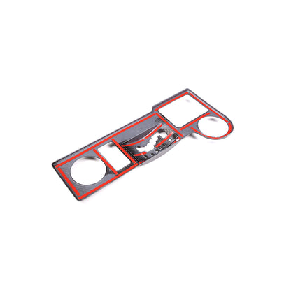 Carbon Style Gear Shift Water Cup Panel Cover Trim For Toyota FJ Cruiser 07-21 12
