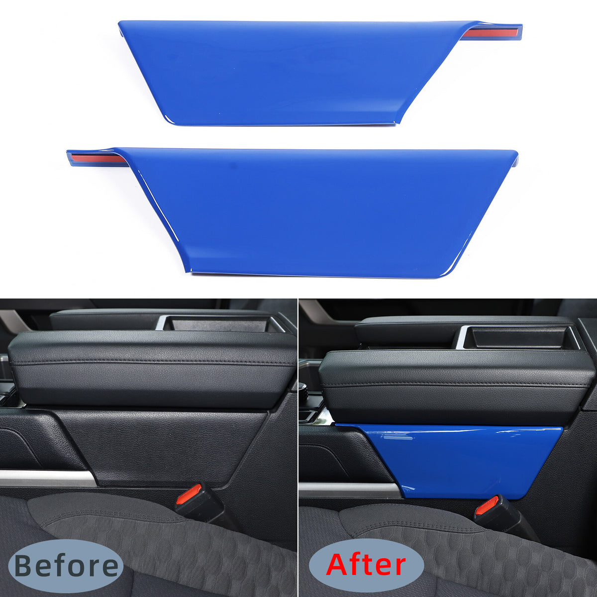 ABS Blue Car Center Panel Trim Interior Accessories For Toyota Tundra 2022-2026 - Variants 11-14 20