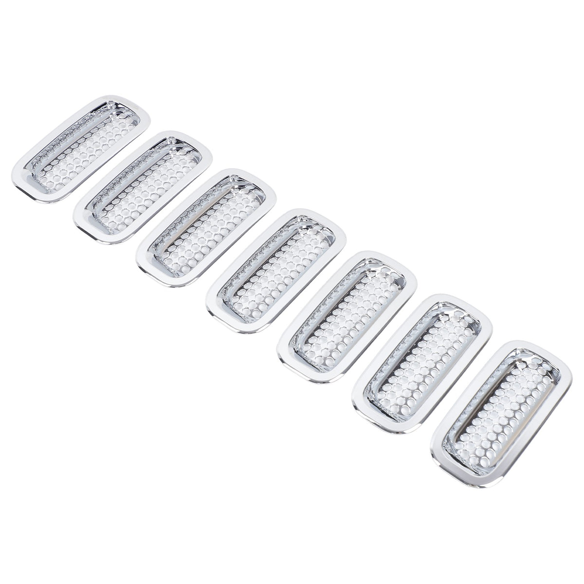 ABS Silver Front Grille Insect Screen Cover For Hummer H3 2005-2009 18