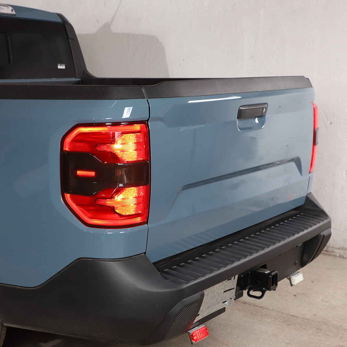 Smoked Black Rear Tail Light Guard Decor Cover Trim Bezel For Ford Maverick 22+ 8