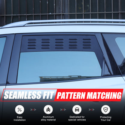 Rear Door Window Louver Air Vent Panel Trim Cover For Nissan Pathfinder 2013-18 14