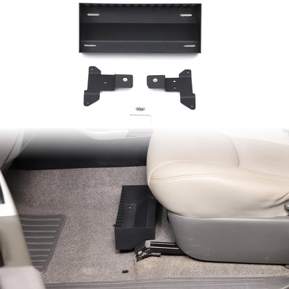 Black Alloy Under-seat Storage Basket Tray For Toyota Prado FJ120 2003-09 US 2