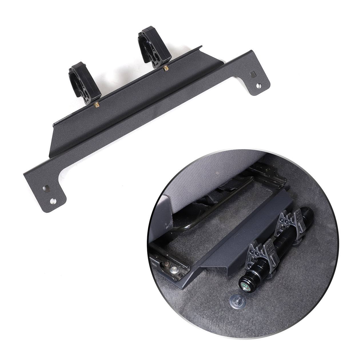Under Seat Flashlight Holder Bracket Mount For Toyota Tundra 2022-2026 15