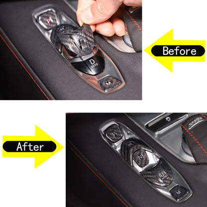 Real Dry Carbon Fiber Full Interior Center Set Trim Kit For Corvette C8 20-25 US - Styles 31-35 9