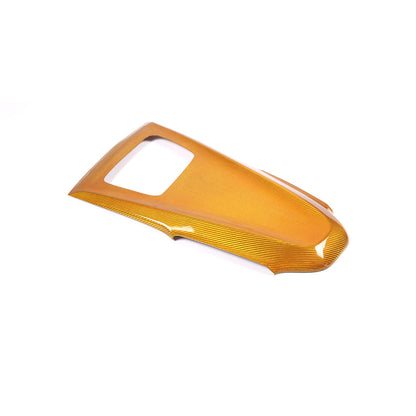 Yellow Carbon Fiber Dash Instrument Cover Trim W/ HUD For Corvette C8 20-25 10