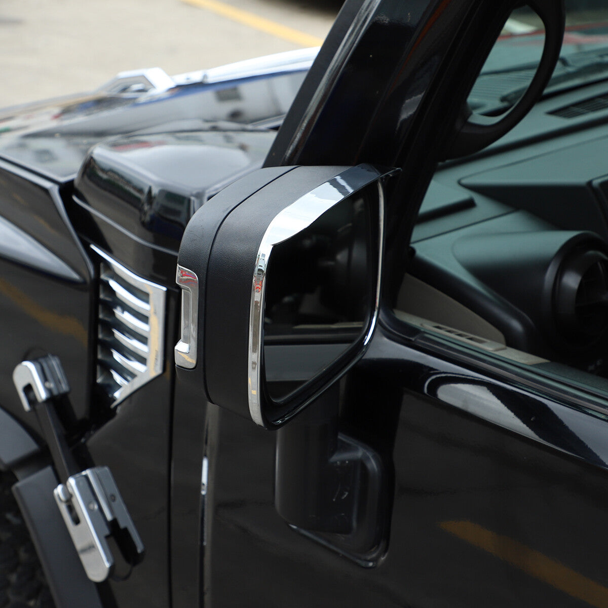 Silver Chrome Exterior Door Handle Mirror Hood Vent Trim Kit For Hummer H2 03-09 57