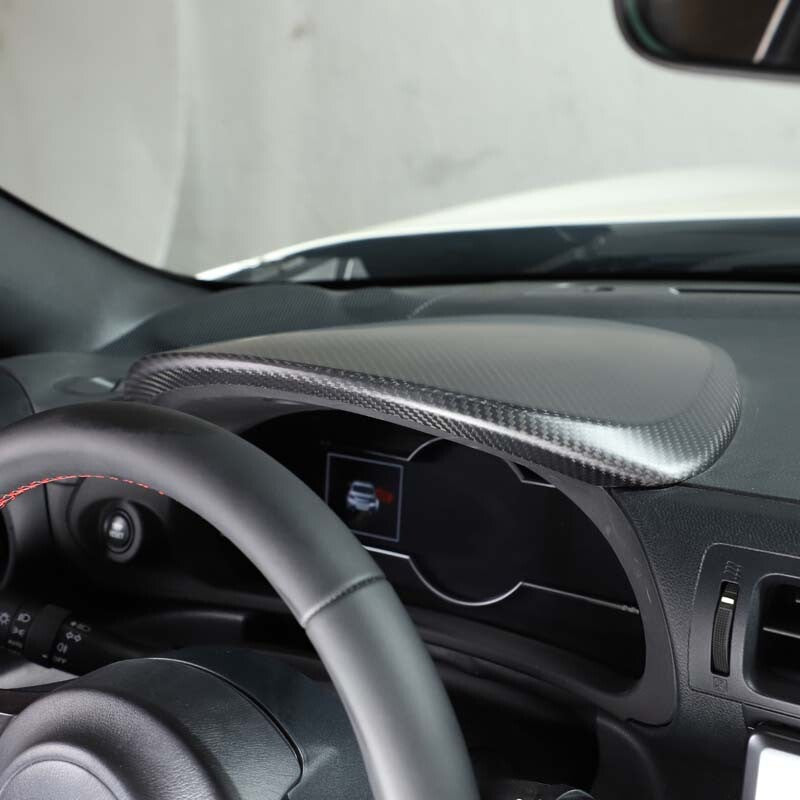 Matte Carbon Fiber Interior Dashboard Cover Trim For Toyotaa Subaru BRZ 2022 3