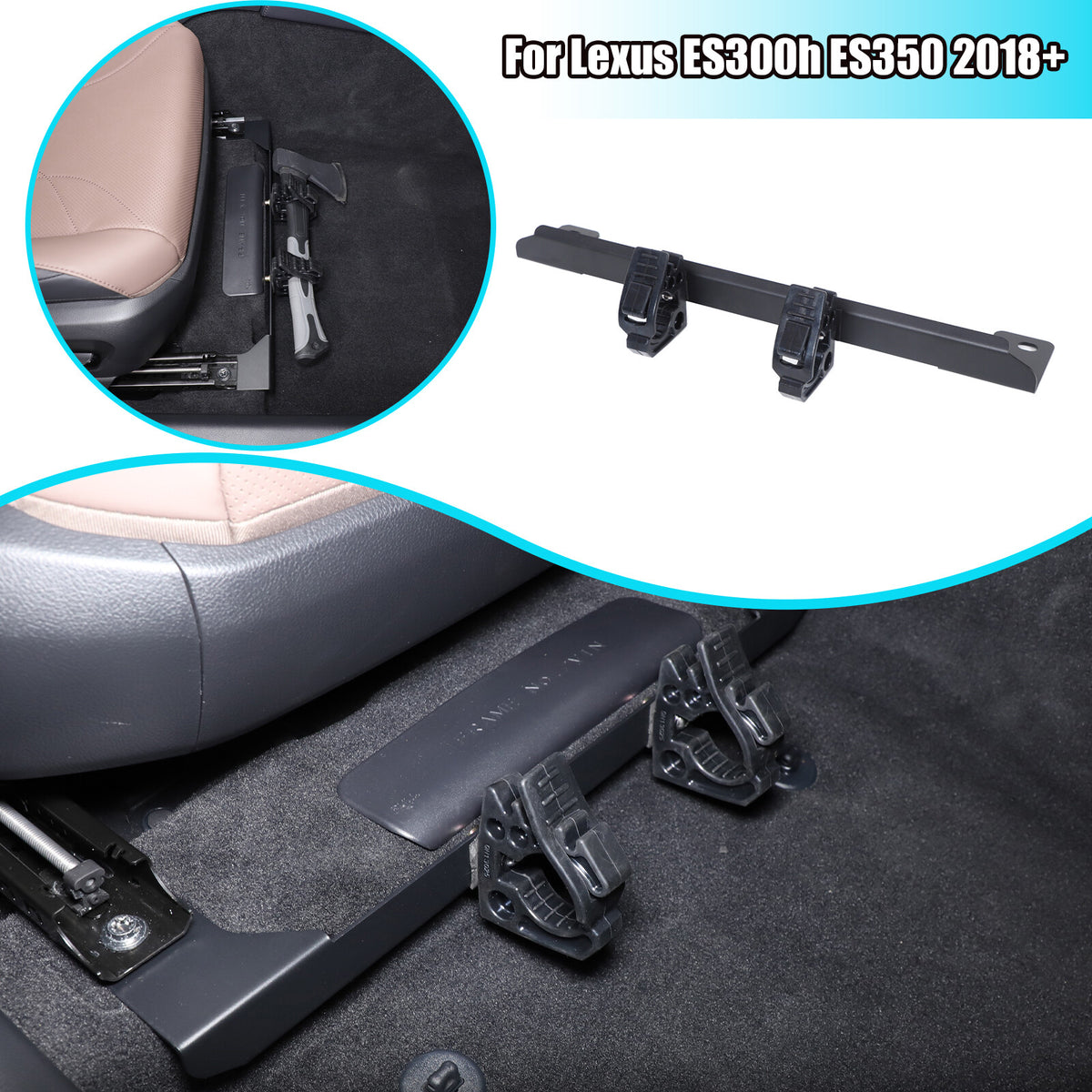 Passanger Under Seat Flashlight Holder Bracket Mount For Lexus ES300h ES350 18+ 1